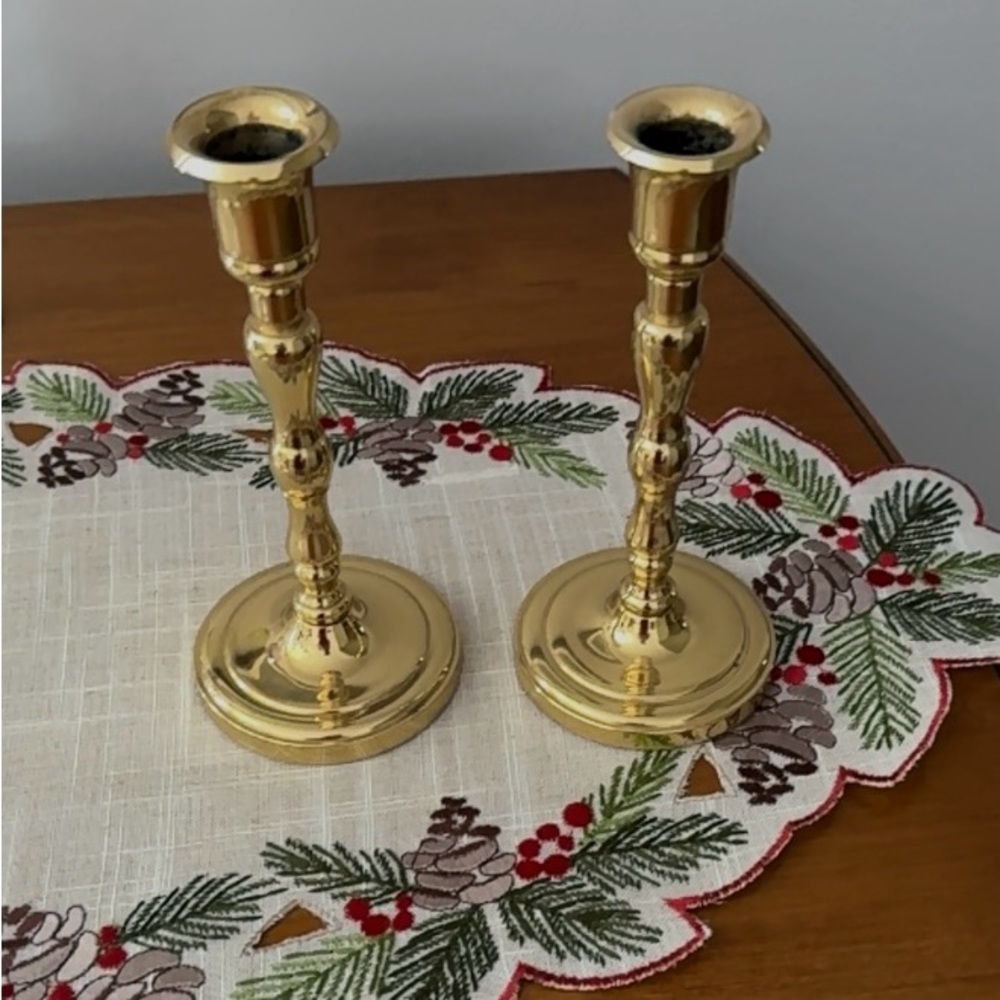 PartyLite Gold Candle Holders